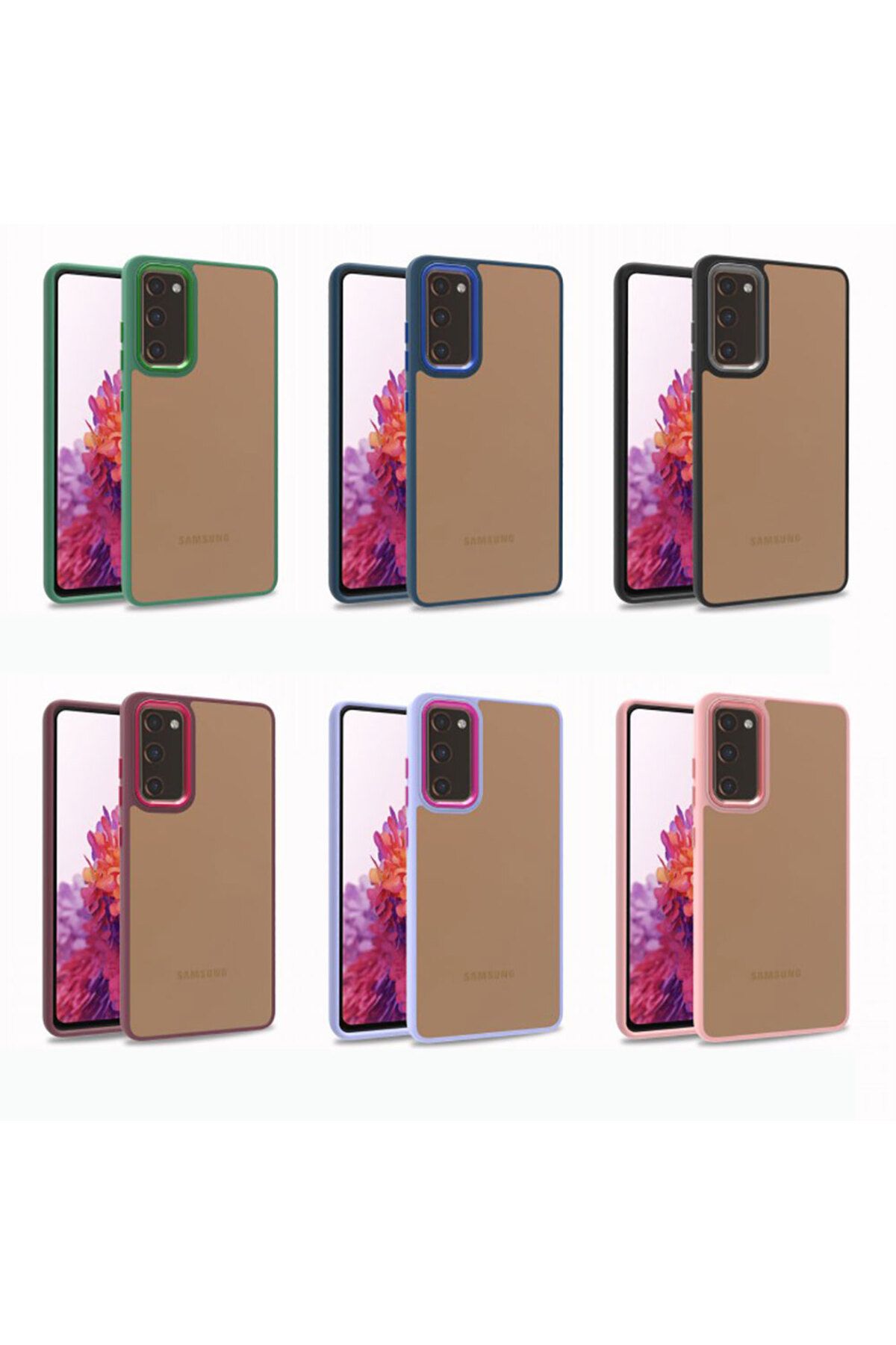 Galaxy S20 FE Uyumlu Zore Flora Kılıf-Yeşil