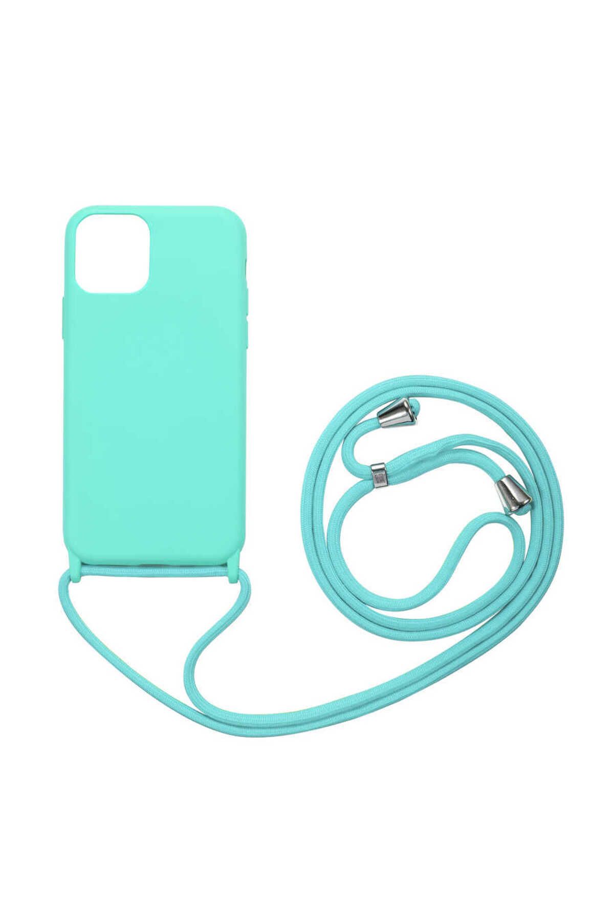 iPhone 12 Mini Uyumlu Zore Ropi Kılıf-Turkuaz
