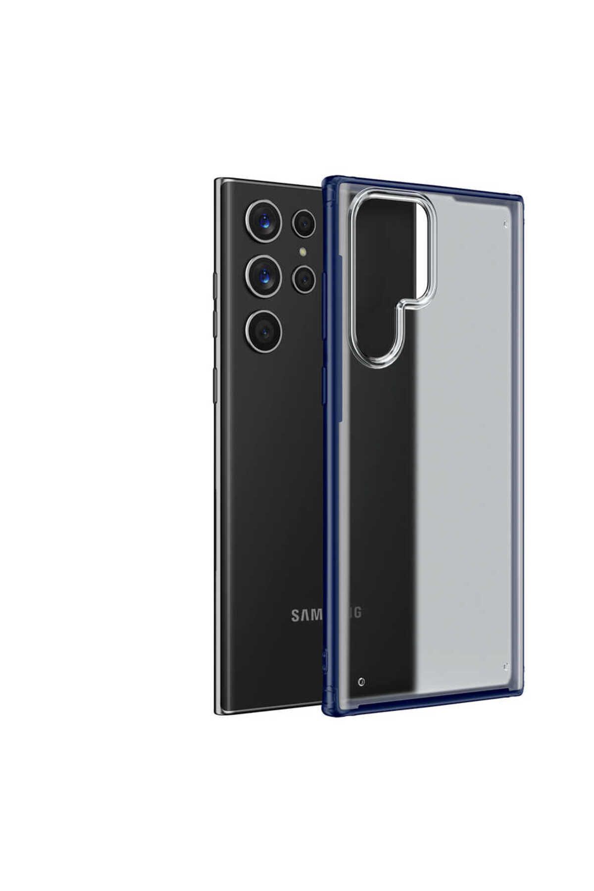 Galaxy S22 Ultra Uyumlu Zore Volks Kılıf-Lacivert