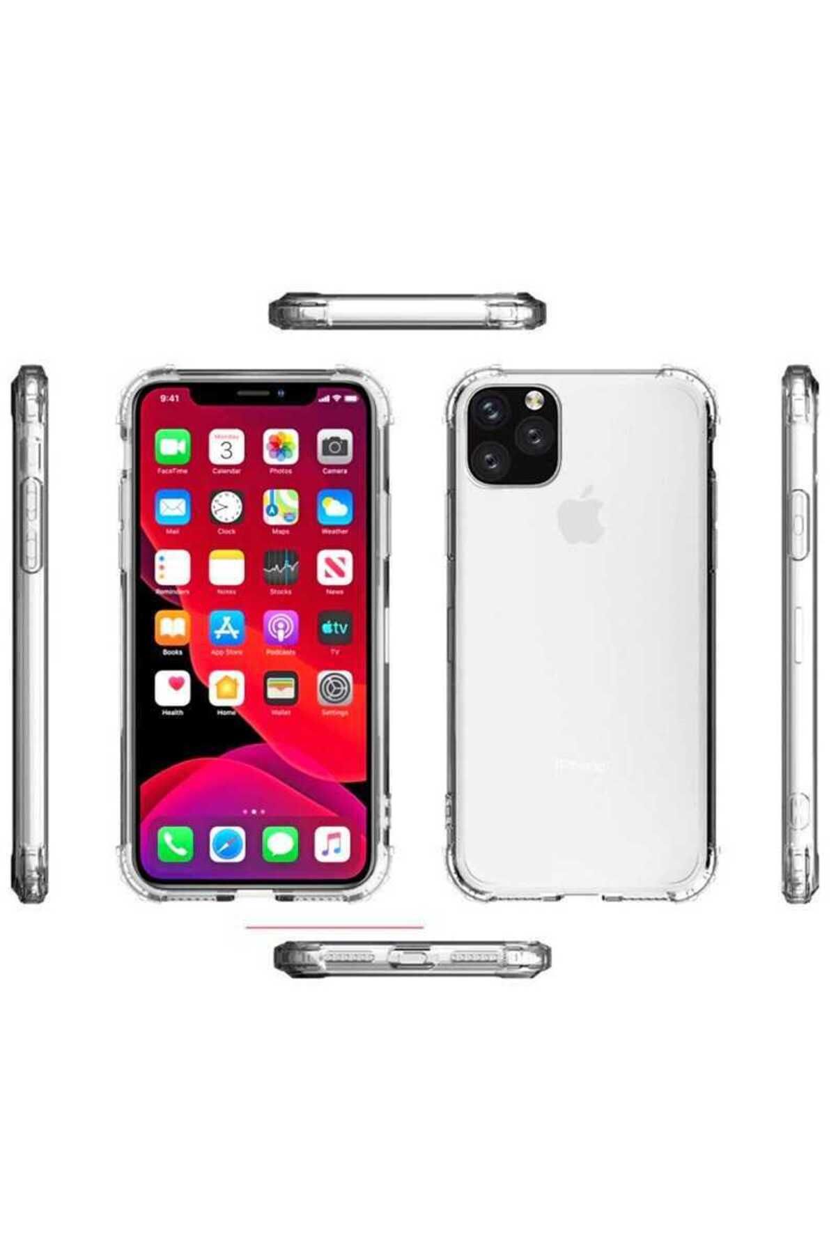 iPhone 12 Mini Uyumlu Zore Nitro Anti Shock Silikon-Renksiz