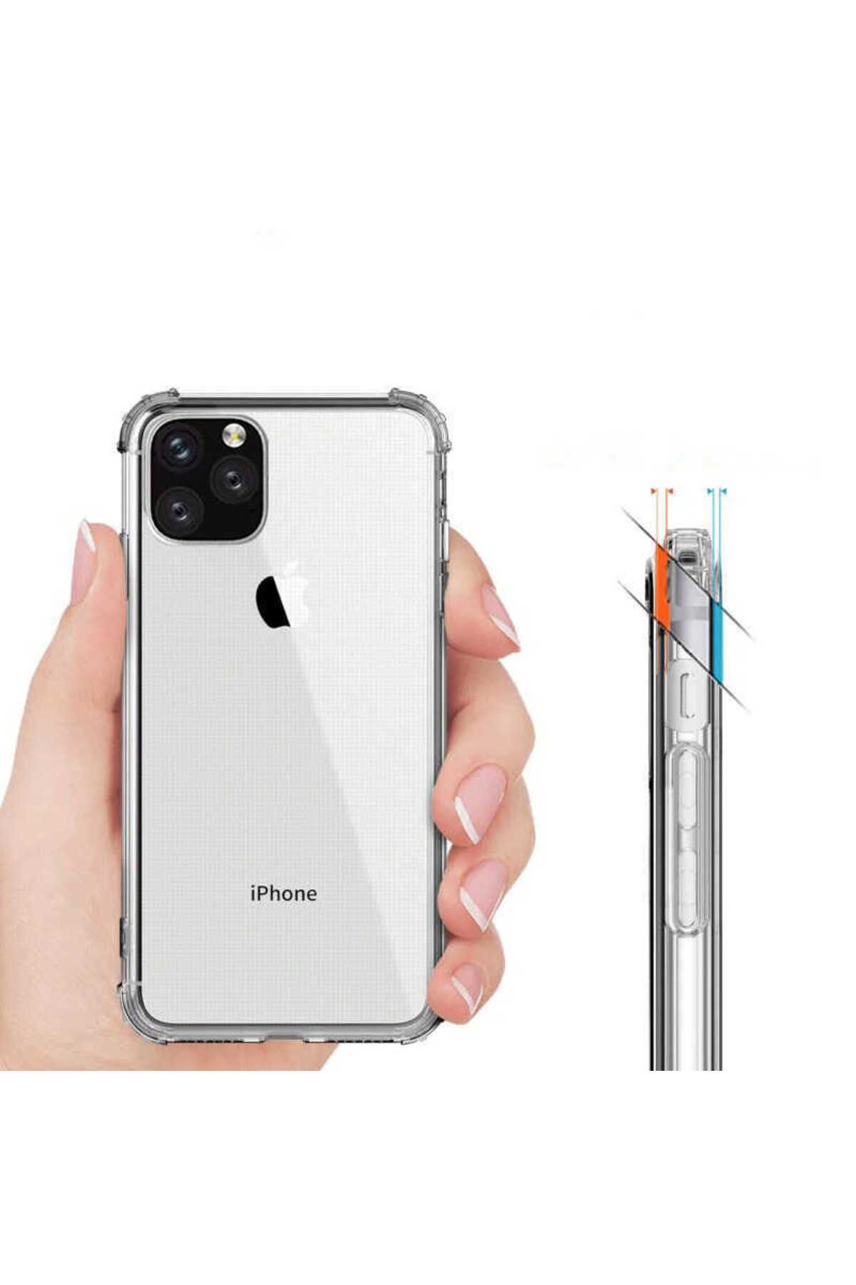 iPhone 12 Mini Uyumlu Zore Nitro Anti Shock Silikon-Renksiz iPhone 12 Mini Uyumlu Zore Nitro Anti Shock Silikon-Renksiz