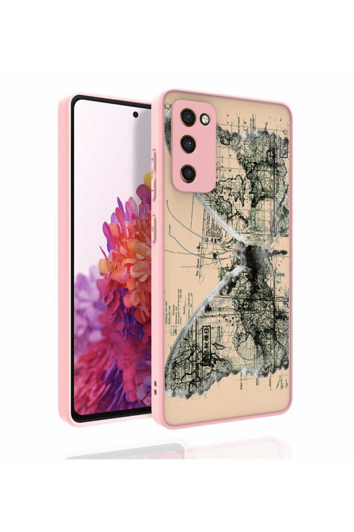 Galaxy S20 FE Uyumlu Desenli Kamera Korumalı Parlak Zore Nora Kılıf-NO4