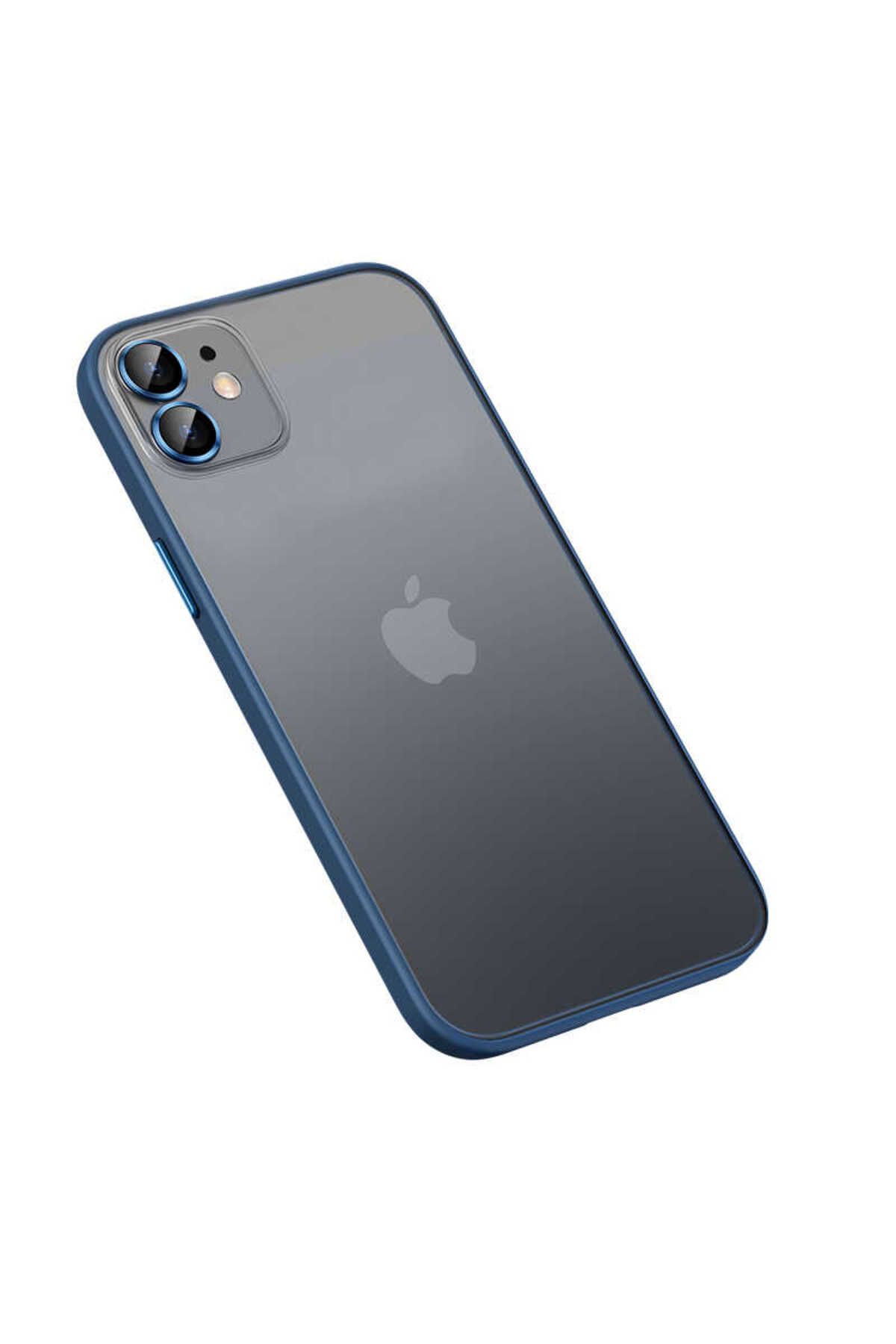 iPhone 11 Uyumlu Zore Retro Kılıf-Lacivert