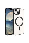 iPhone 15 Uyumlu Zore Wireless Şarj Özellikli Pixel Magsafe Kılıf-Siyah iPhone 15 Uyumlu Zore Wireless Şarj Özellikli Pixel Magsafe Kılıf-Siyah