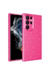Galaxy S22 Ultra Uyumlu Kamera Korumalı Simli Lüks Zore Koton Kılıf-Pembe Koyu Galaxy S22 Ultra Uyumlu Kamera Korumalı Simli Lüks Zore Koton Kılıf-Pembe Koyu