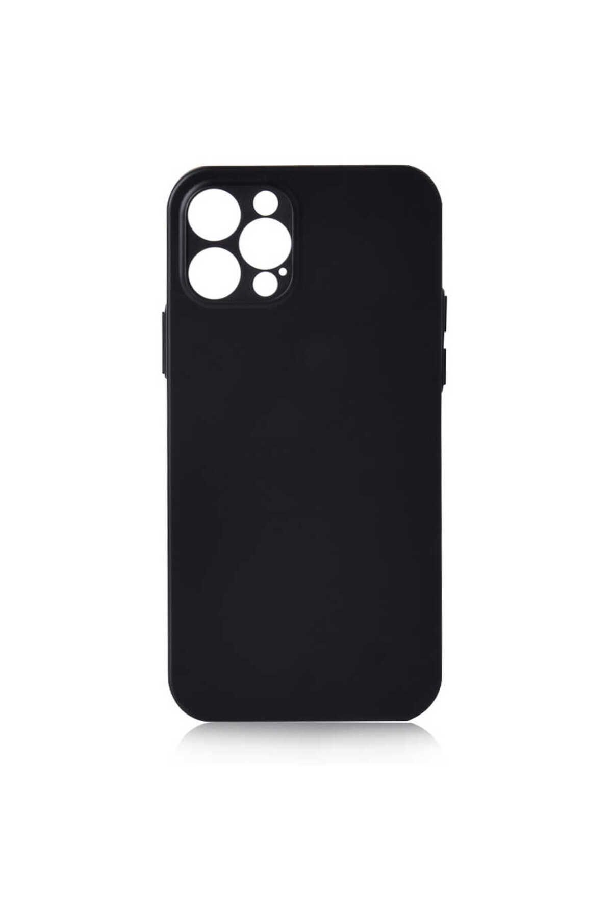 iPhone 12 Pro Max Uyumlu  Slims Kılıf-Siyah
