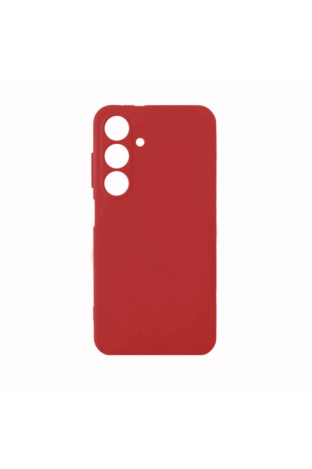 Galaxy S24 Uyumlu Zore Biye Silikon-Kırmızı