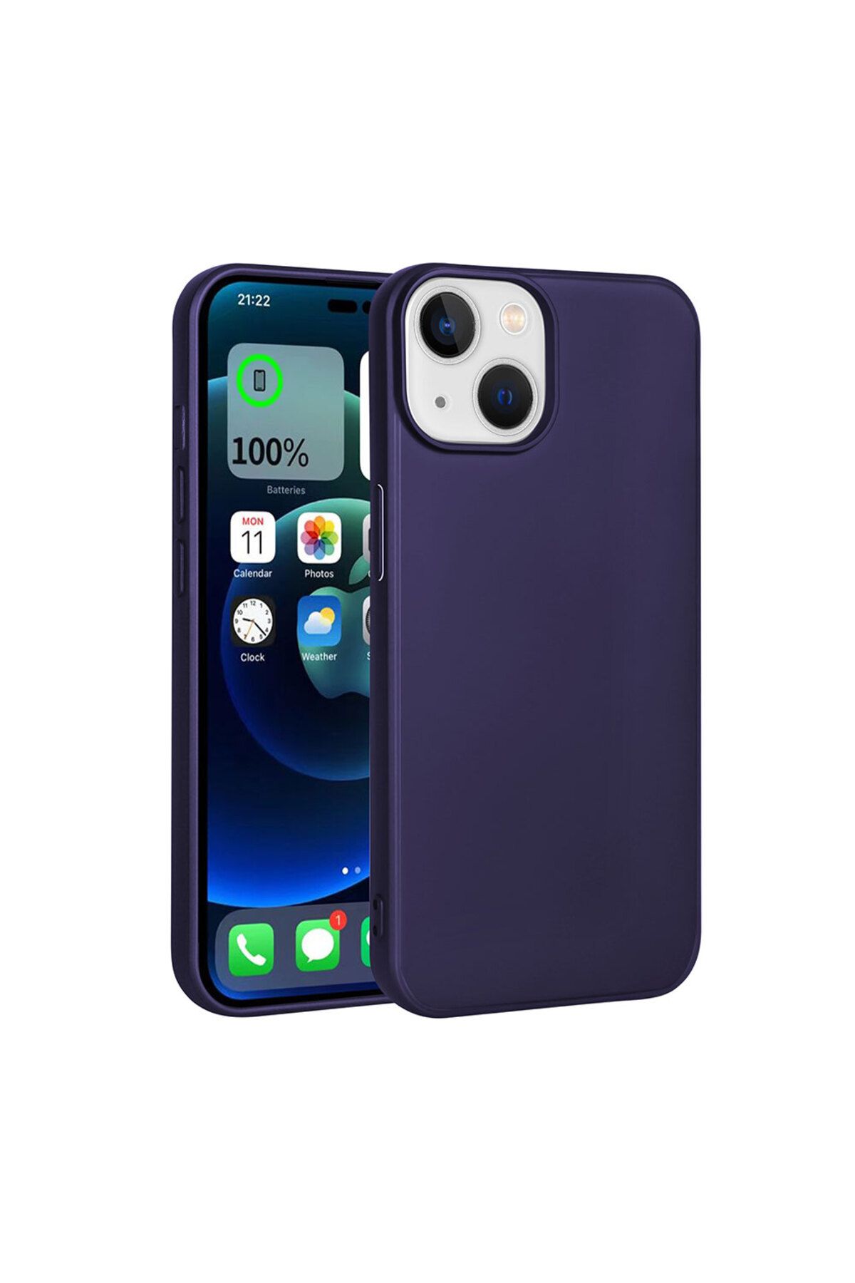 iPhone 15 Uyumlu Zore Premier Silikon Kılıf-Lacivert