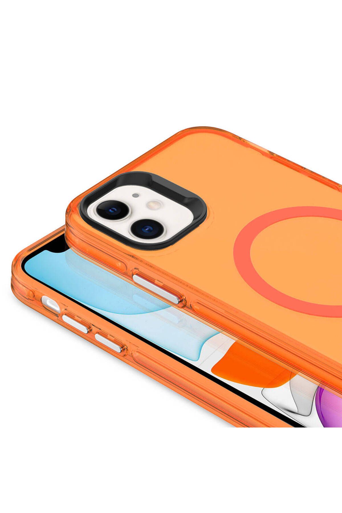iPhone 11 Uyumlu Zore Magsafe Şarj Özellikli Buzlu Transparan C-Pro Sert Kılıf-Yeşil iPhone 11 Uyumlu Zore Magsafe Şarj Özellikli Buzlu Transparan C-Pro Sert Kılıf-Yeşil