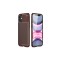 iPhone 12 Mini Uyumlu Zore Negro Silikon Kılıf-Kahverengi