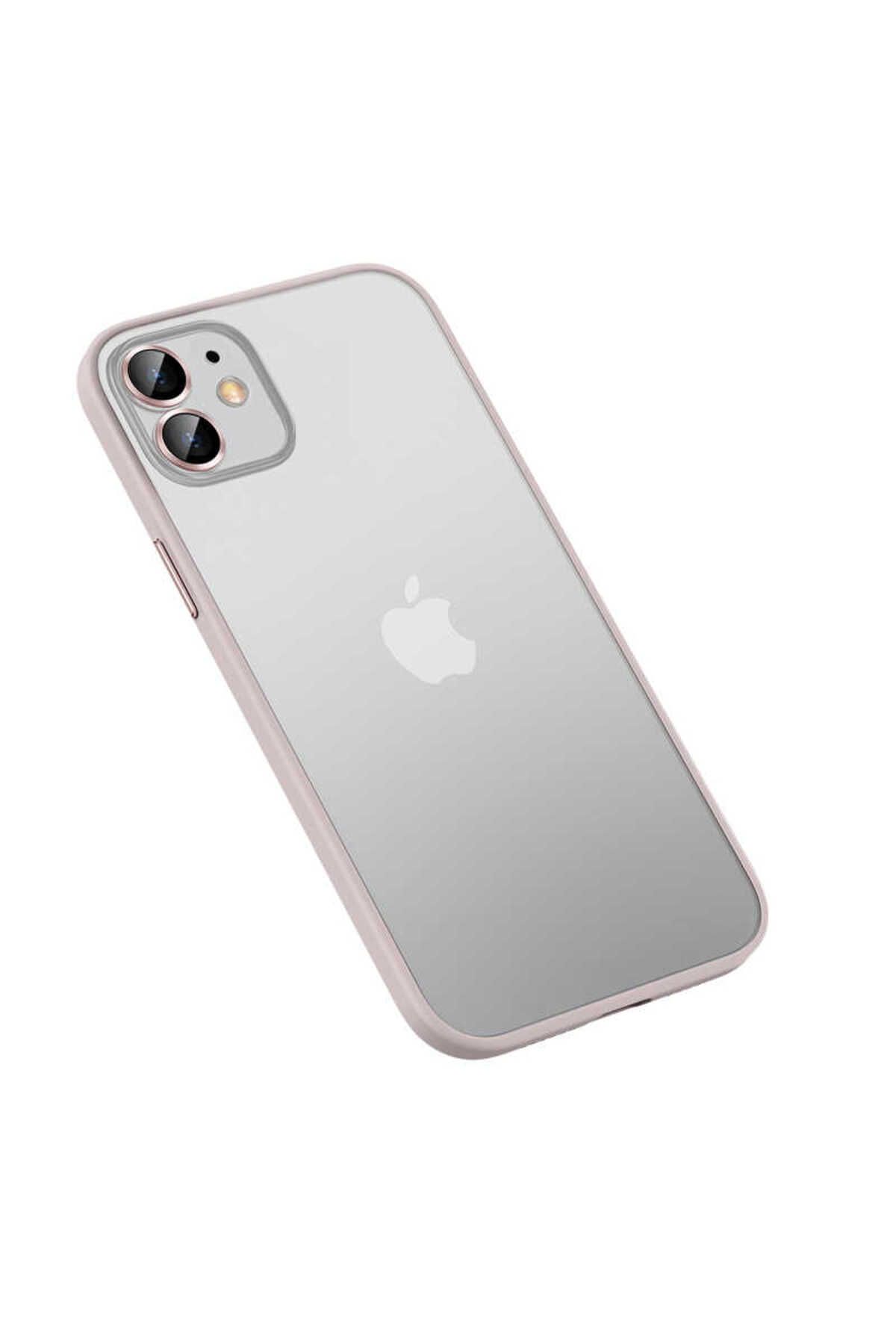 iPhone 11 Uyumlu Zore Retro Kılıf-Rose Gold