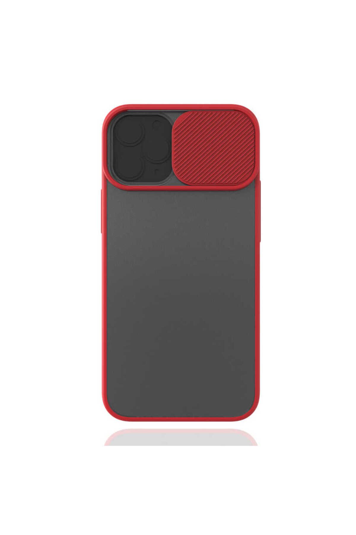 iPhone 12 Mini Uyumlu Zore LCSMX-i Kılıf-Kırmızı