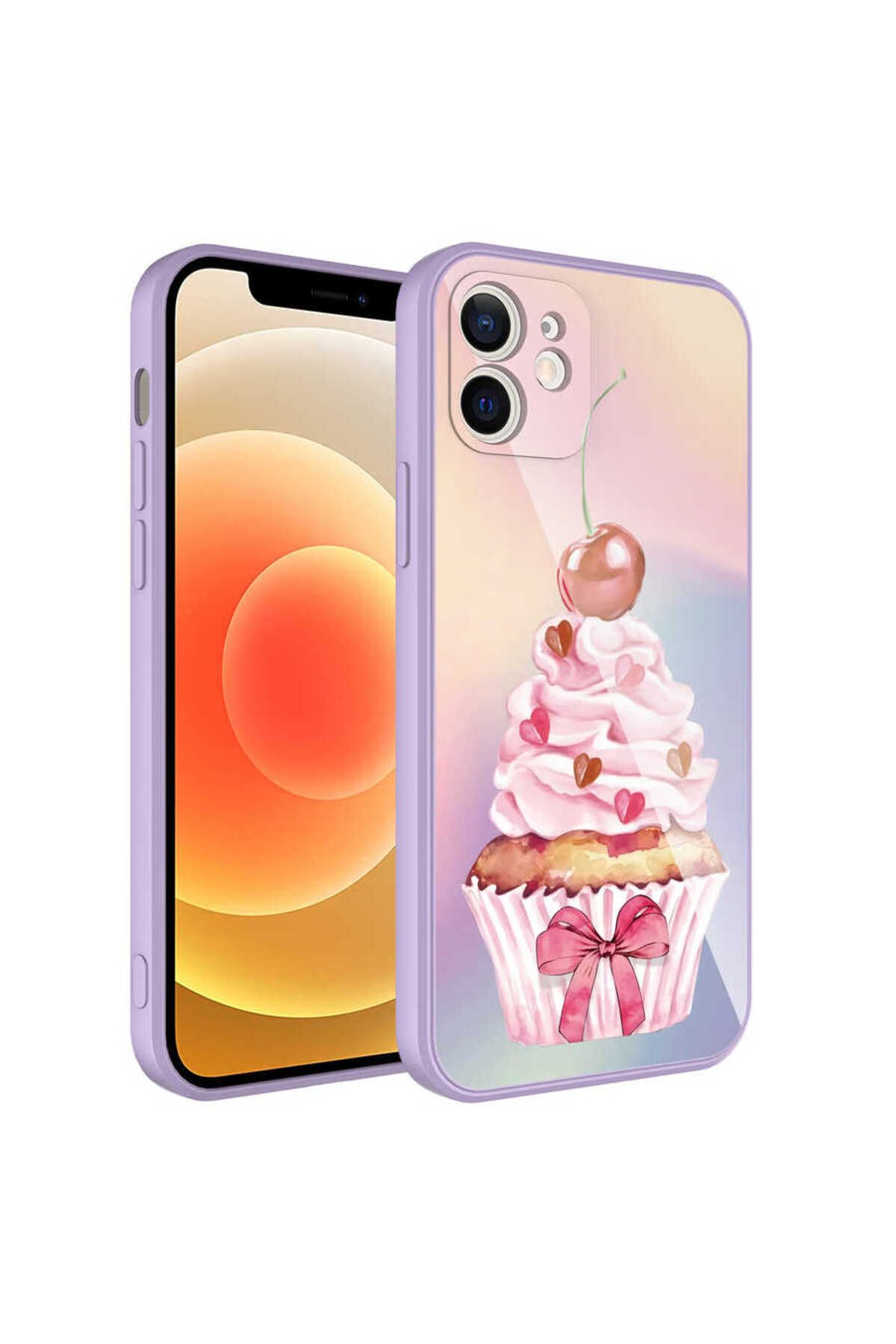 iPhone 11 Uyumlu Kamera Korumalı Desenli Sert Silikon Zore Epoksi Kılıf-NO11