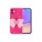 Galaxy A05 Kılıf Kamera Korumalı Figür Tasarımlı Zore Kapya Kapak-Pembe Koyu