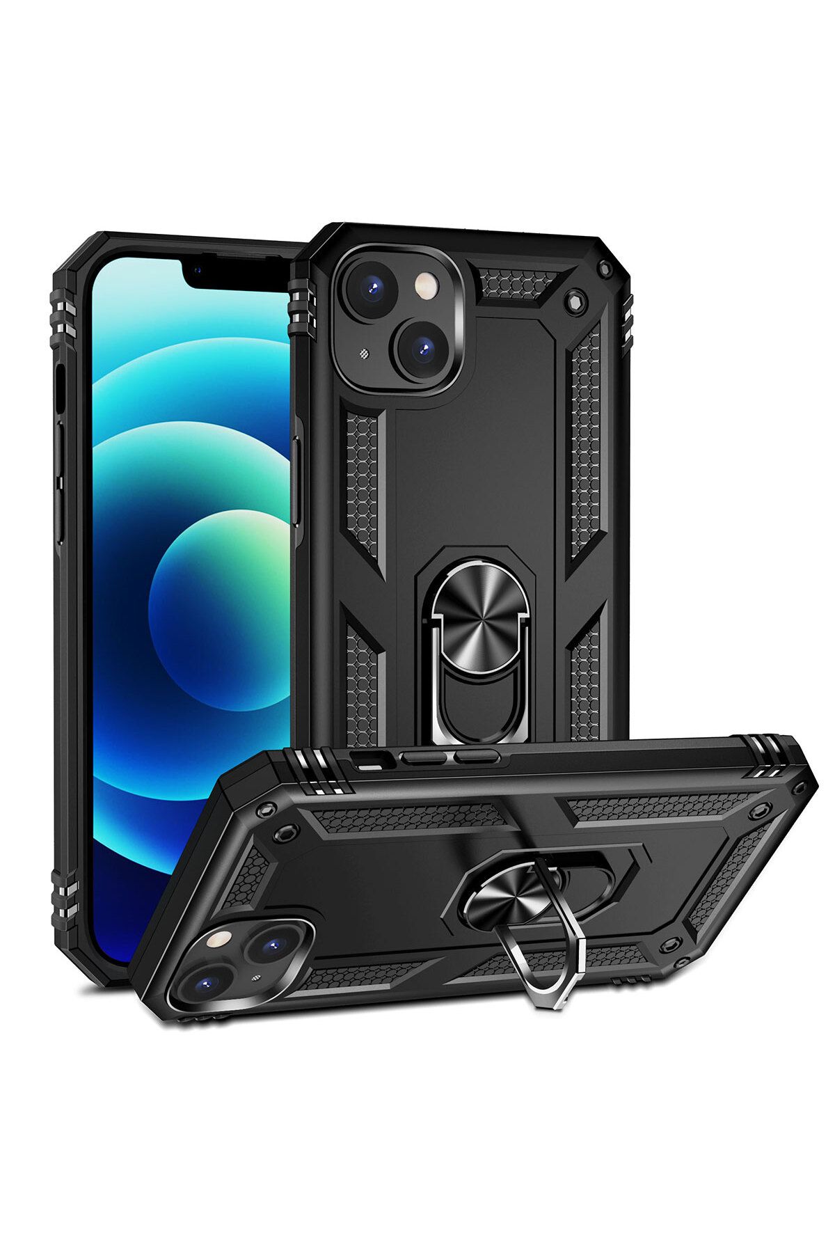 iPhone 15 Uyumlu Zore Vega Kılıf-Siyah