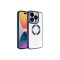 iPhone 15 Pro Uyumlu Kamera Korumalı Logo Gösteren Zore Omega Kılıf-Lacivert