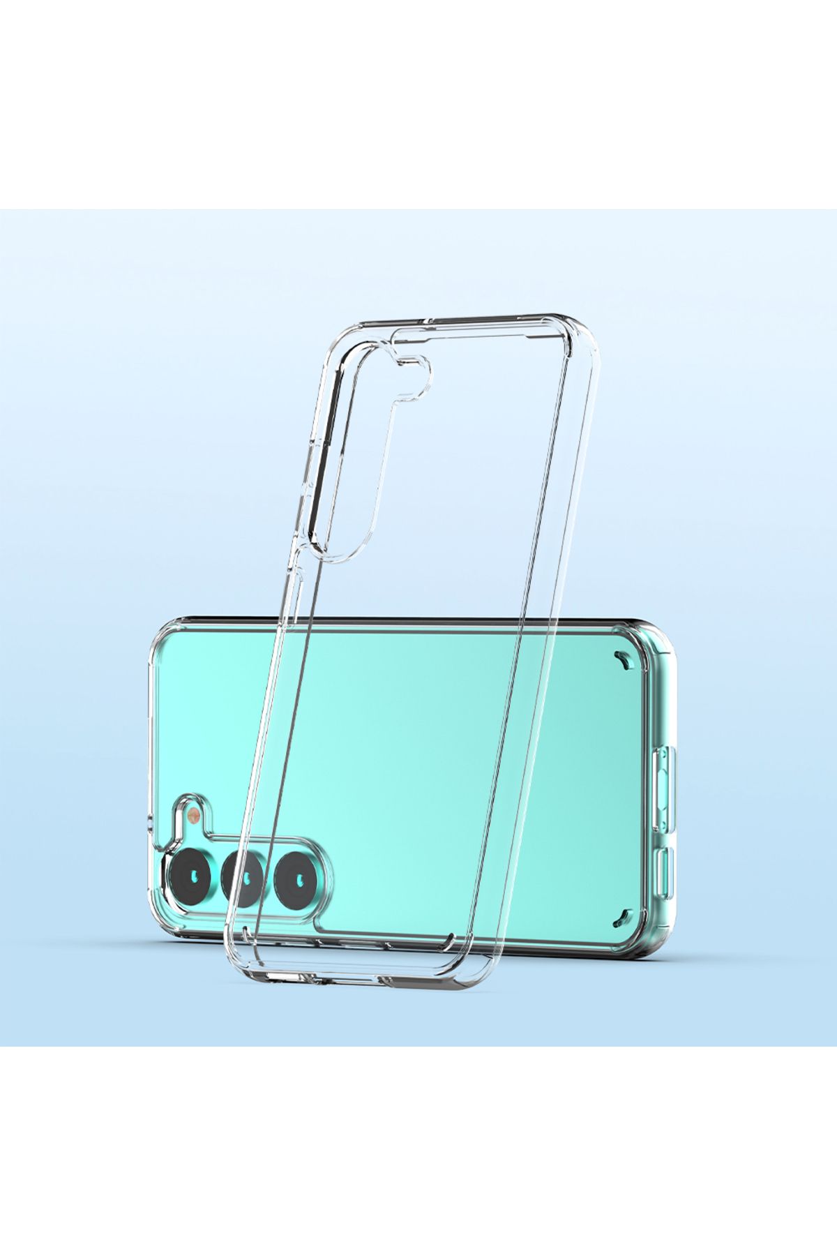 Galaxy S23 Uyumlu Zore Coss Kılıf-Renksiz Galaxy S23 Uyumlu Zore Coss Kılıf-Renksiz