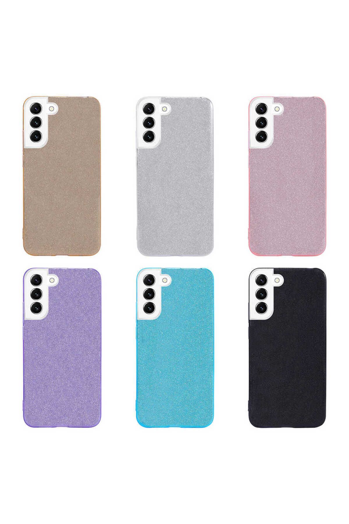 Galaxy S22 Plus Uyumlu Zore Shining Silikon-Mavi
