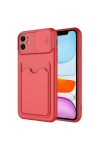 iPhone 11 Uyumlu Kartix Kılıf-Kırmızı iPhone 11 Uyumlu Kartix Kılıf-Kırmızı
