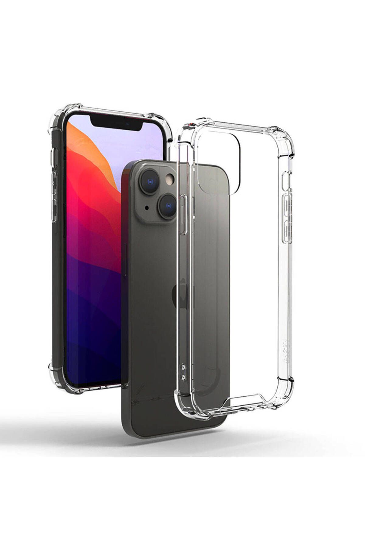 iPhone 15 Uyumlu Zore Nitro Anti Shock Silikon-Renksiz
