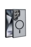 Galaxy S24 Ultra Kılıf Magsafe Şarj Özellikli Mat Arka Yüzey Zore Sio Kapak-Siyah Galaxy S24 Ultra Kılıf Magsafe Şarj Özellikli Mat Arka Yüzey Zore Sio Kapak-Siyah