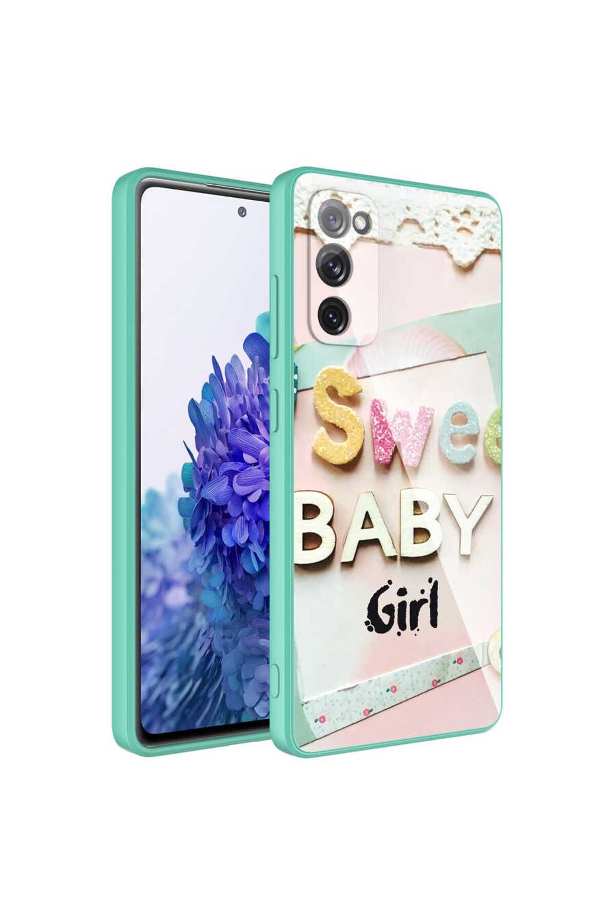 Galaxy S20 FE Uyumlu Kamera Korumalı Desenli Sert Silikon Zore Epoksi Kılıf-NO5