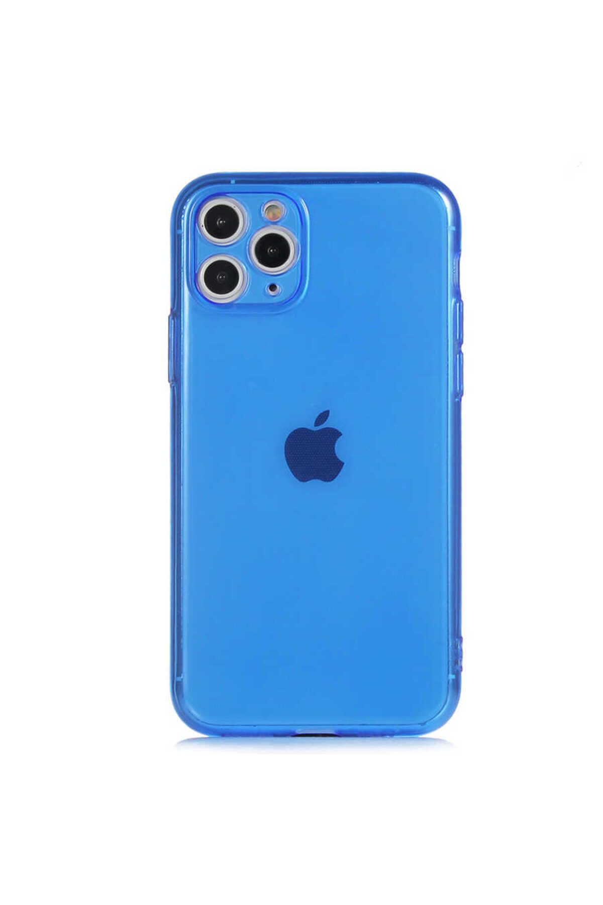 iPhone 11 Pro Uyumlu Zore Mun Silikon-Lacivert
