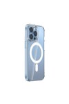 iPhone 15 Pro Max Uyumlu Magsafe Şarj Özellikli Şeffaf Sert PC Zore Embos Kılıf-Renksiz iPhone 15 Pro Max Uyumlu Magsafe Şarj Özellikli Şeffaf Sert PC Zore Embos Kılıf-Renksiz