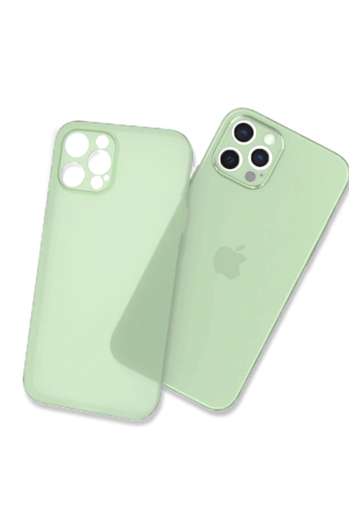 iPhone 12 Pro Max Uyumlu  Tiny Kılıf-Açık Yeşil