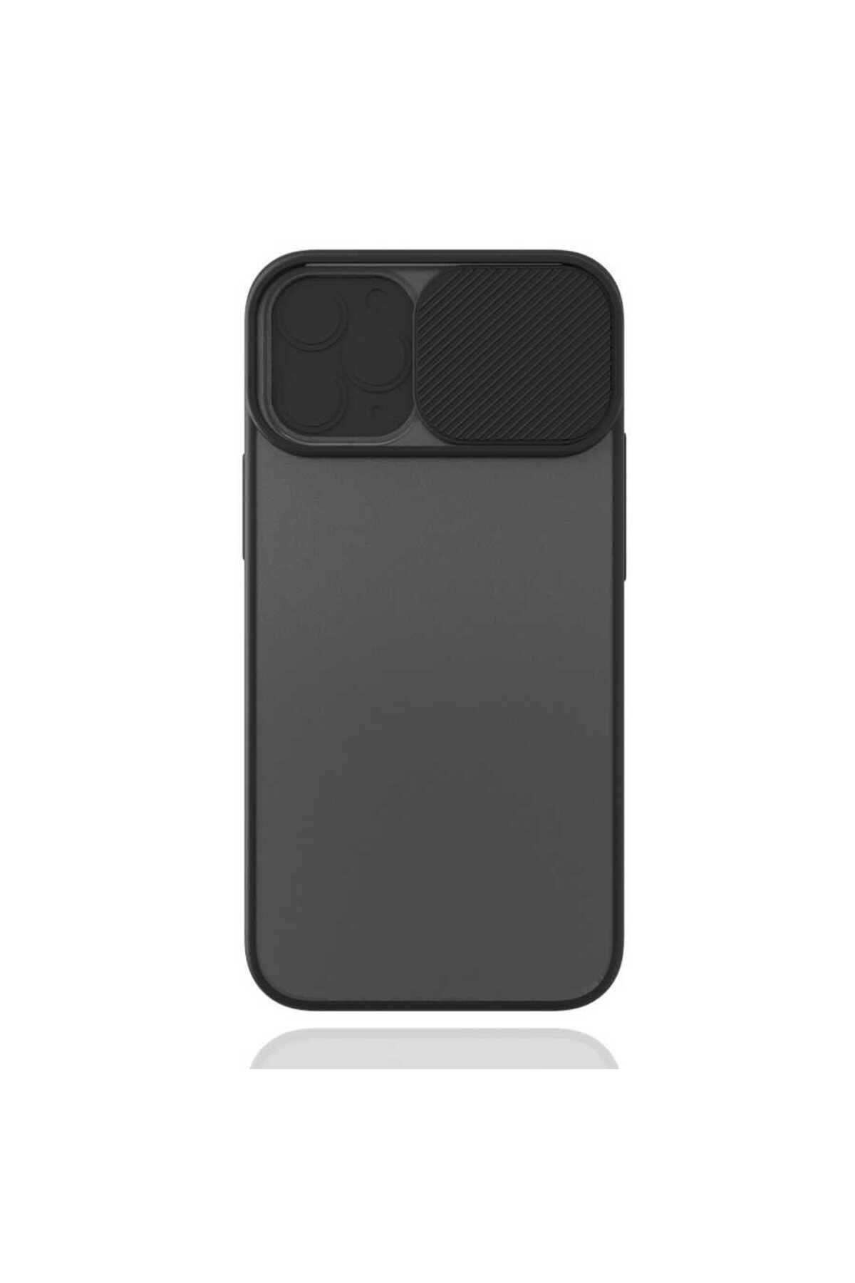 iPhone 12 Mini Uyumlu Zore LCSMX-i Kılıf-Siyah
