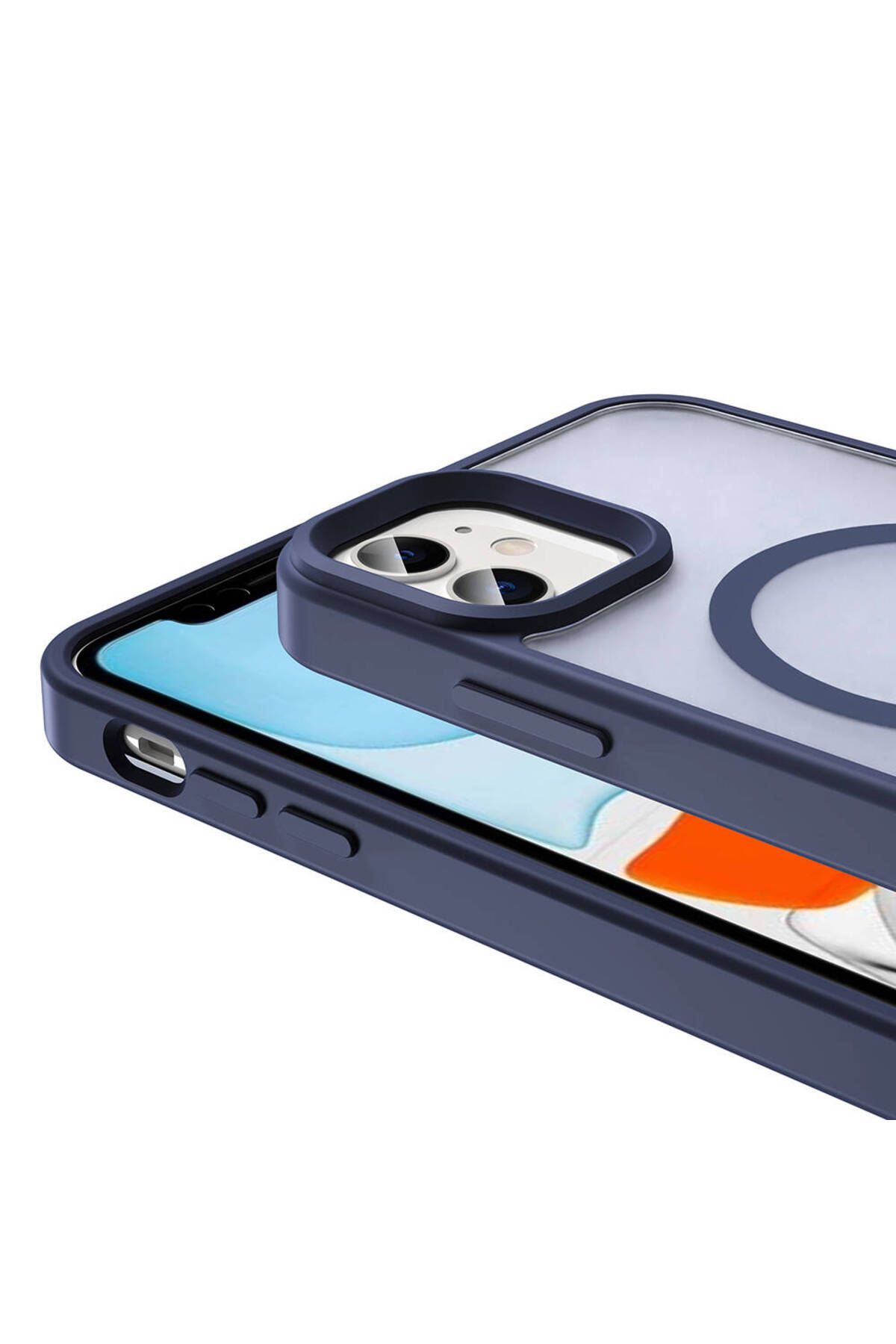 iPhone 12 Kılıf Magsafe Şarj Özellikli Mat Arka Yüzey Zore Sio Kapak-Siyah iPhone 12 Kılıf Magsafe Şarj Özellikli Mat Arka Yüzey Zore Sio Kapak-Siyah