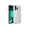 iPhone 12 Pro Max Uyumlu Kamera Korumalı Simli Lüks Zore Koton Kılıf-Beyaz