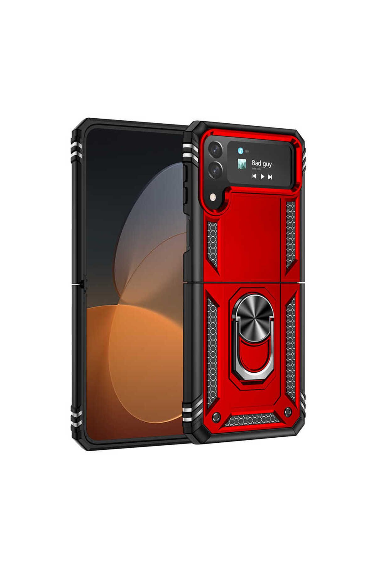 Galaxy Z Flip 4 Uyumlu Zore Vega Kılıf-Mavi