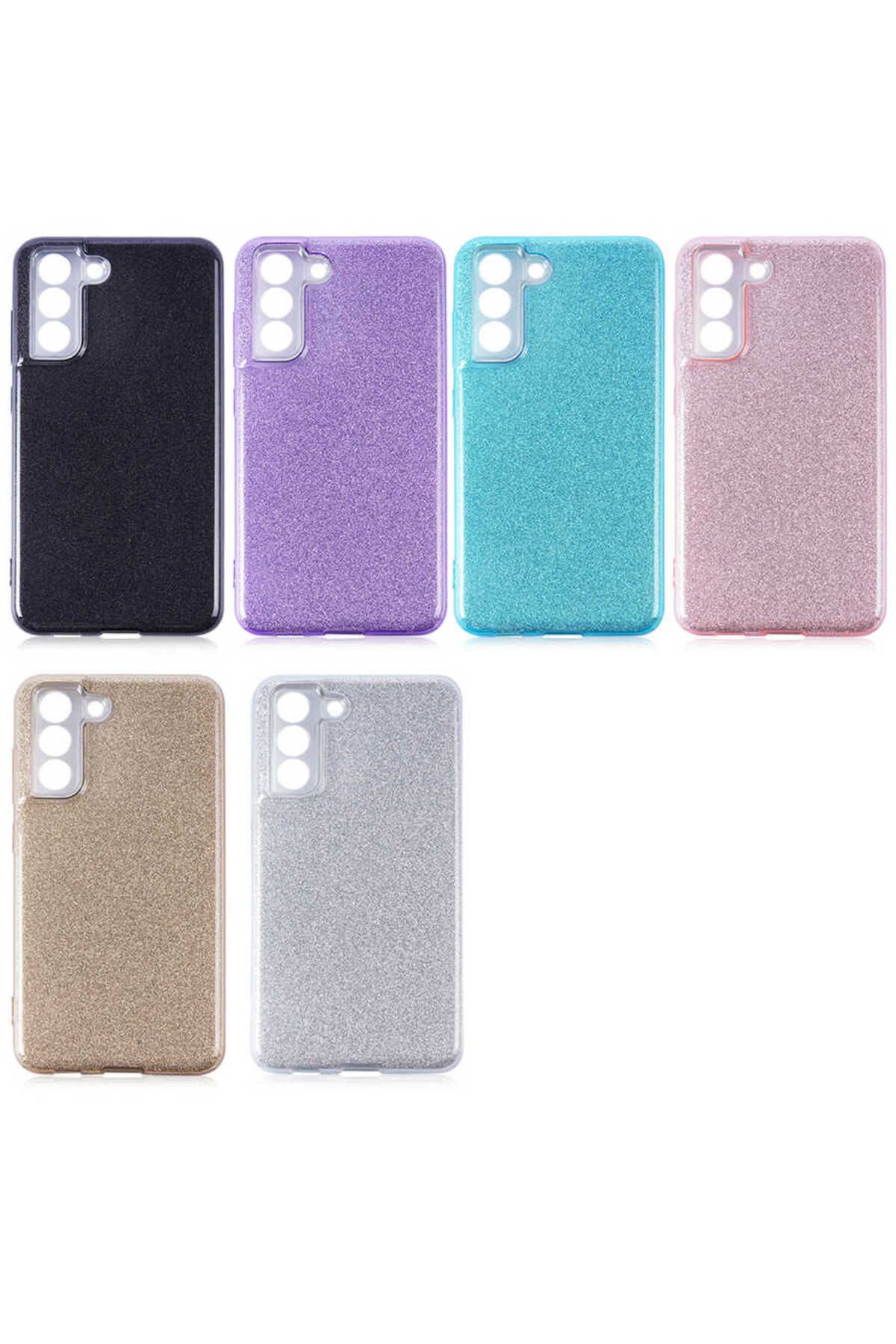 Galaxy S21 FE Uyumlu Zore Shining Silikon-Gold