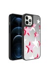 iPhone 12 Pro Max Uyumlu Aynalı Desenli Kamera Korumalı Parlak Zore Mirror Kılıf-Yıldız iPhone 12 Pro Max Uyumlu Aynalı Desenli Kamera Korumalı Parlak Zore Mirror Kılıf-Yıldız