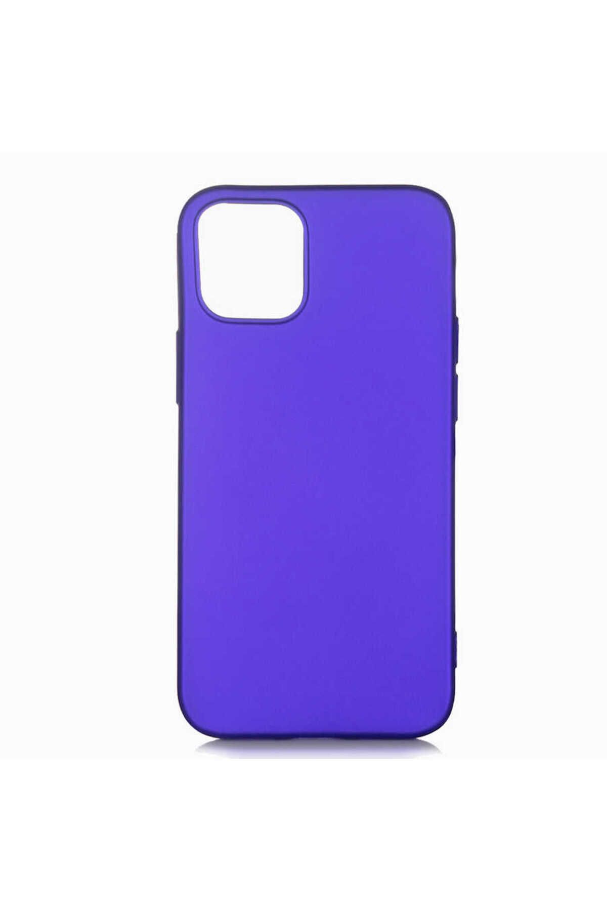 iPhone 12 Mini Uyumlu Zore Premier Silikon Kılıf-Saks Mavi