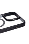 iPhone 15 Pro Uyumlu Magsafe Wireless Şarj Özellikli Standlı Zore Magsafe Klon LCSMX-li Kılıf-Si iPhone 15 Pro Uyumlu Magsafe Wireless Şarj Özellikli Standlı Zore Magsafe Klon LCSMX-li Kılıf-Si