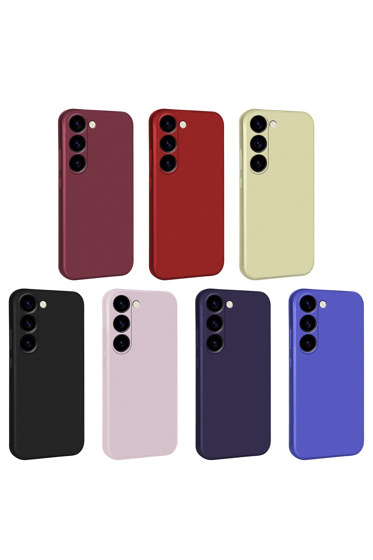 Galaxy S23 Uyumlu Zore Premier Silikon Kılıf-Rose Gold