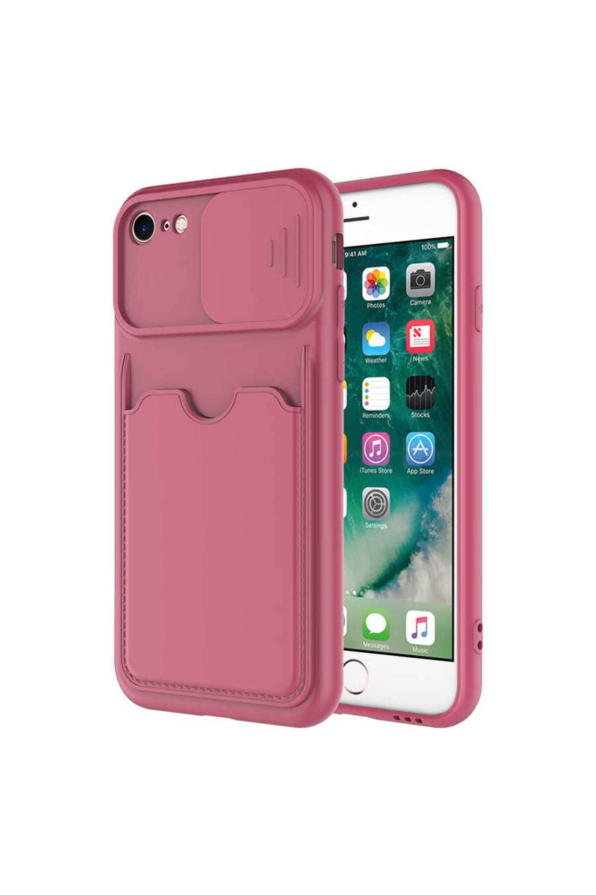 iPhone SE 2022 Uyumlu  Kartix Kılıf-Koyu Mor
