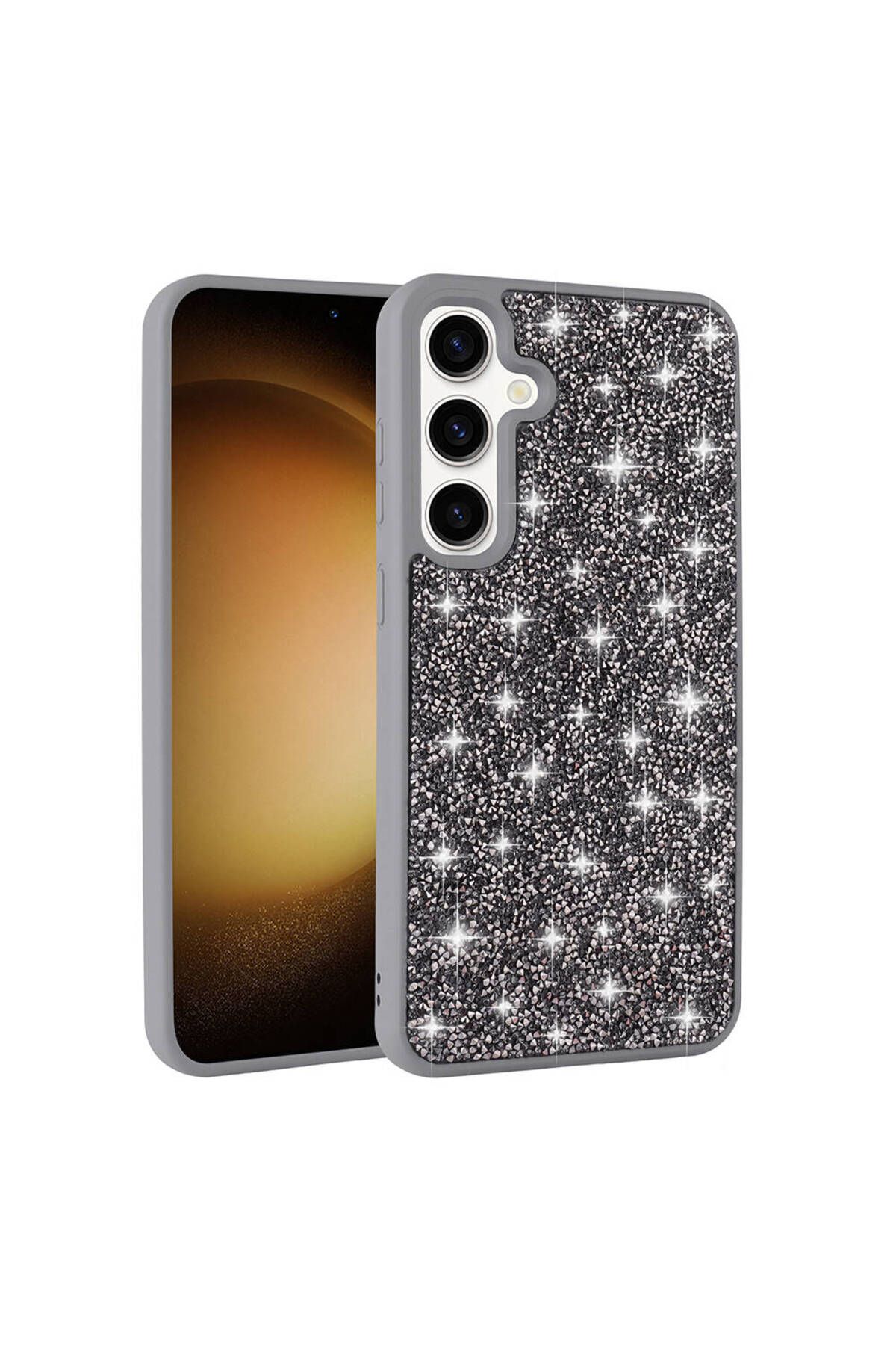 Galaxy S24 Uyumlu Parlak Taşlı Tasarım Pırlanta Zore Kılıf-Pembe Galaxy S24 Uyumlu Parlak Taşlı Tasarım Pırlanta Zore Kılıf-Pembe