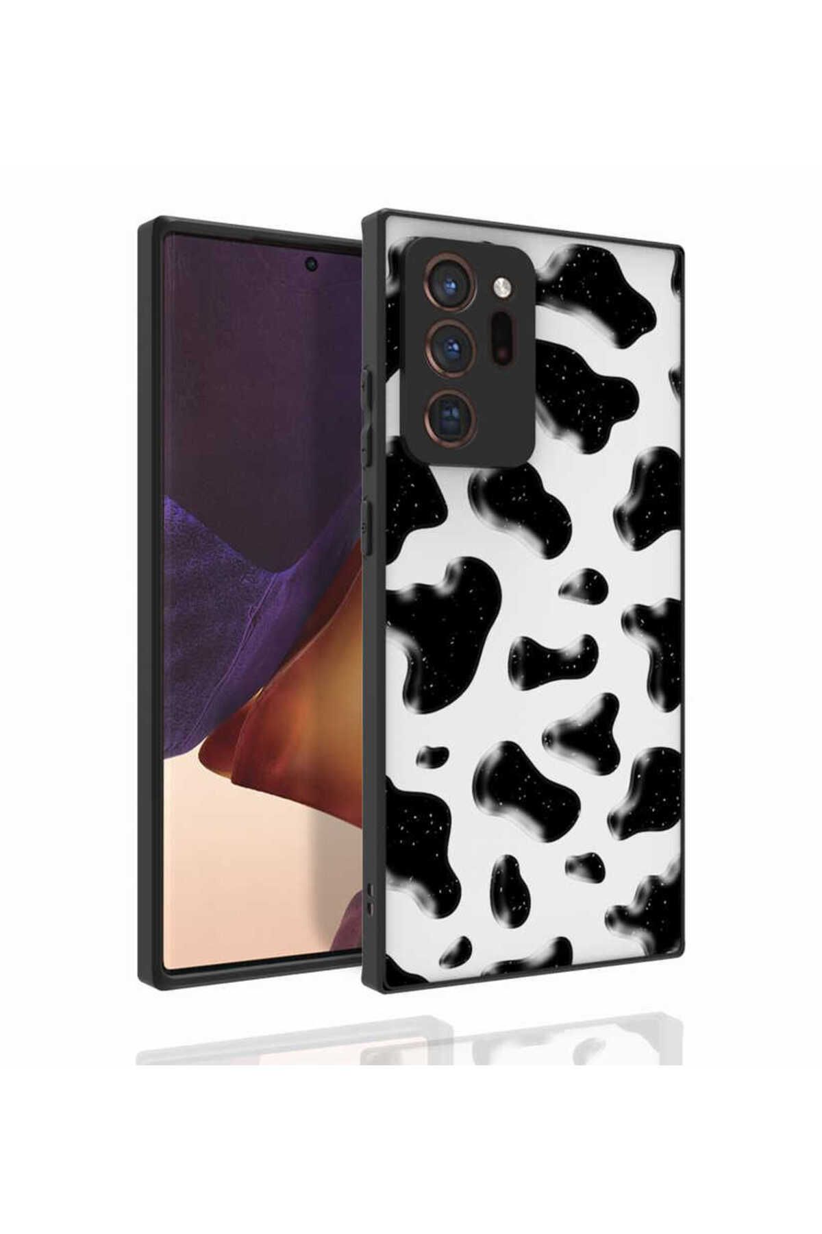 Galaxy Note 20 Ultra Uyumlu Desenli Kamera Korumalı Parlak Zore Nora Kılıf-NO2