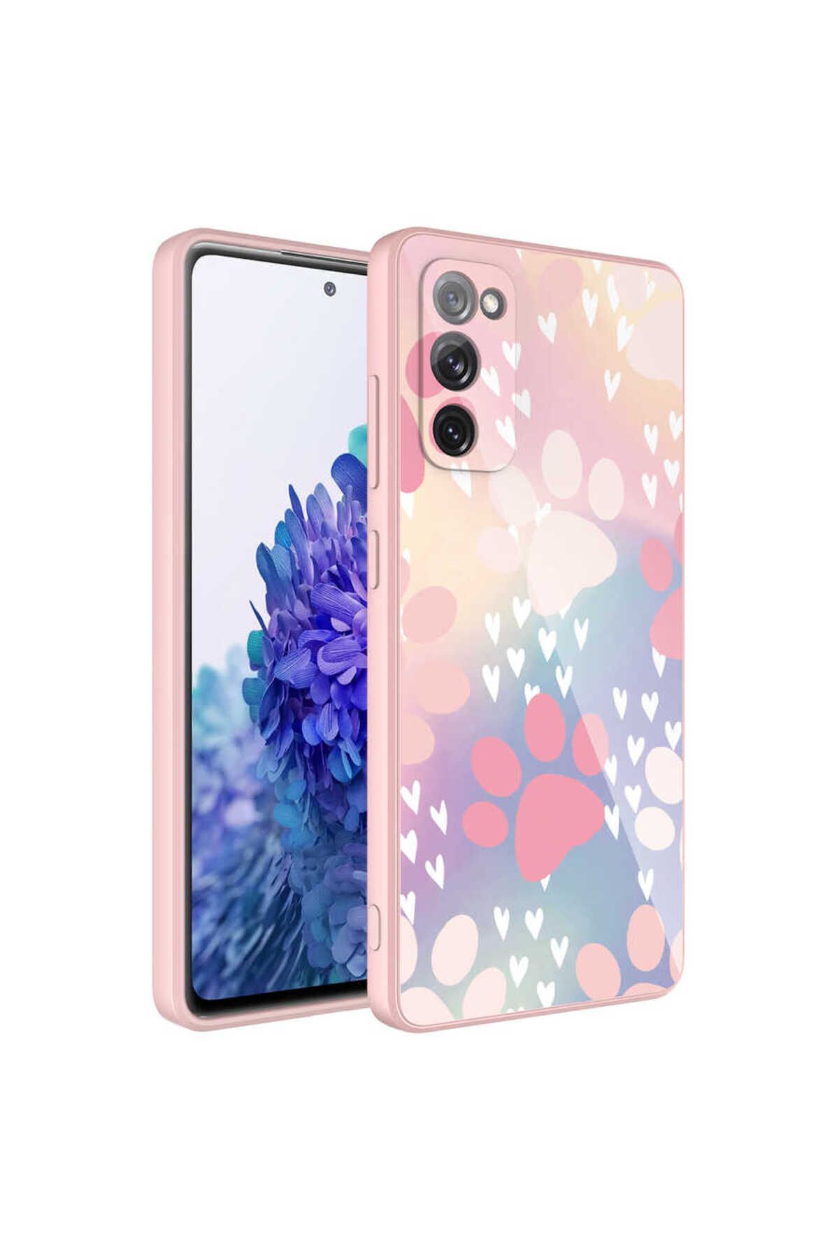 Galaxy S20 FE Uyumlu Kamera Korumalı Desenli Sert Silikon Zore Epoksi Kılıf-NO4