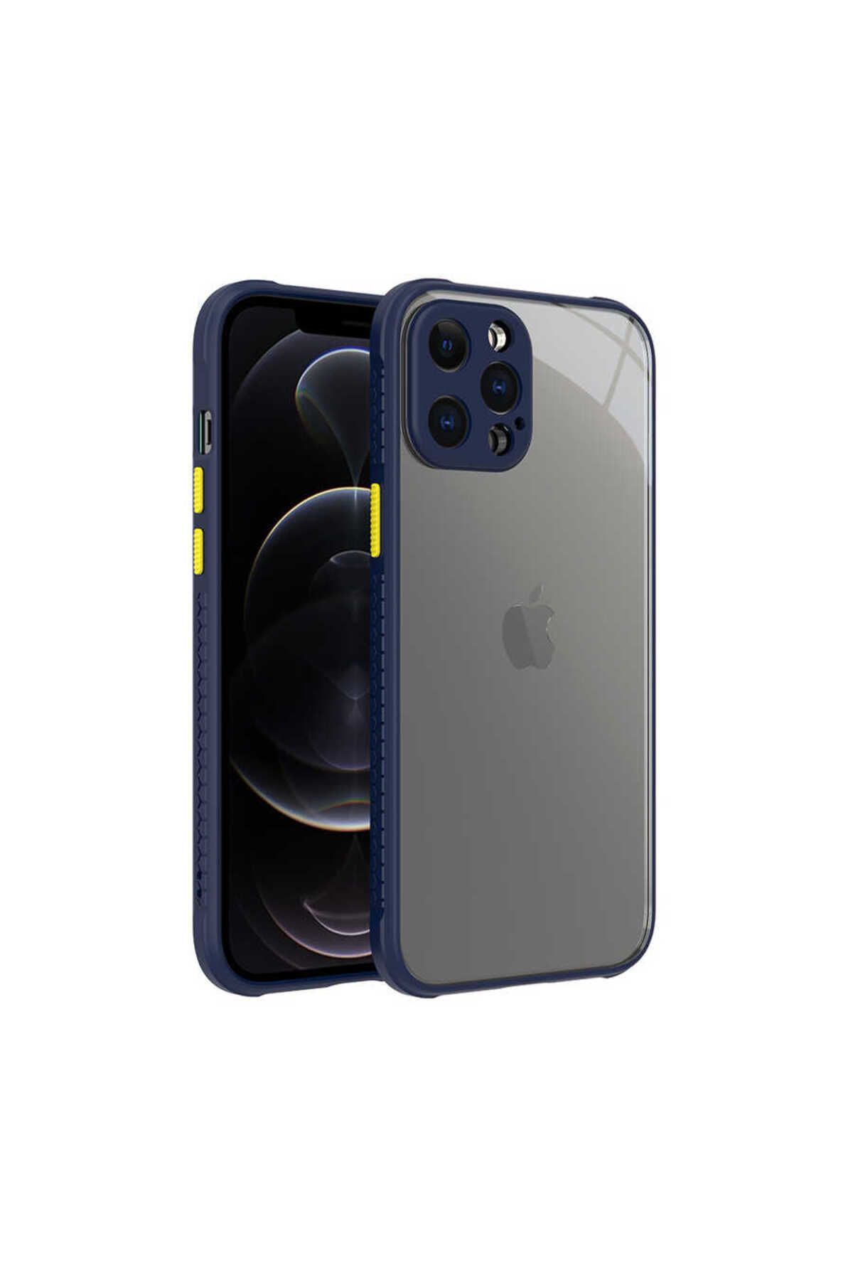 iPhone 12 Pro Max Uyumlu  Kaff Kılıf-Lacivert