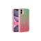 iPhone 11 Uyumlu Renk Geçişli Mermer Desenli Sert Silikon Zore Granit Kılıf-NO4