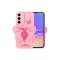 Galaxy A05S Kılıf Kamera Korumalı Figür Tasarımlı Zore Kapya Kapak-Pembe Açık