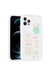 iPhone 11 Pro Uyumlu Kabartma Figürlü Parlak Zore Toys Silikon Kılıf-Beyaz iPhone 11 Pro Uyumlu Kabartma Figürlü Parlak Zore Toys Silikon Kılıf-Beyaz