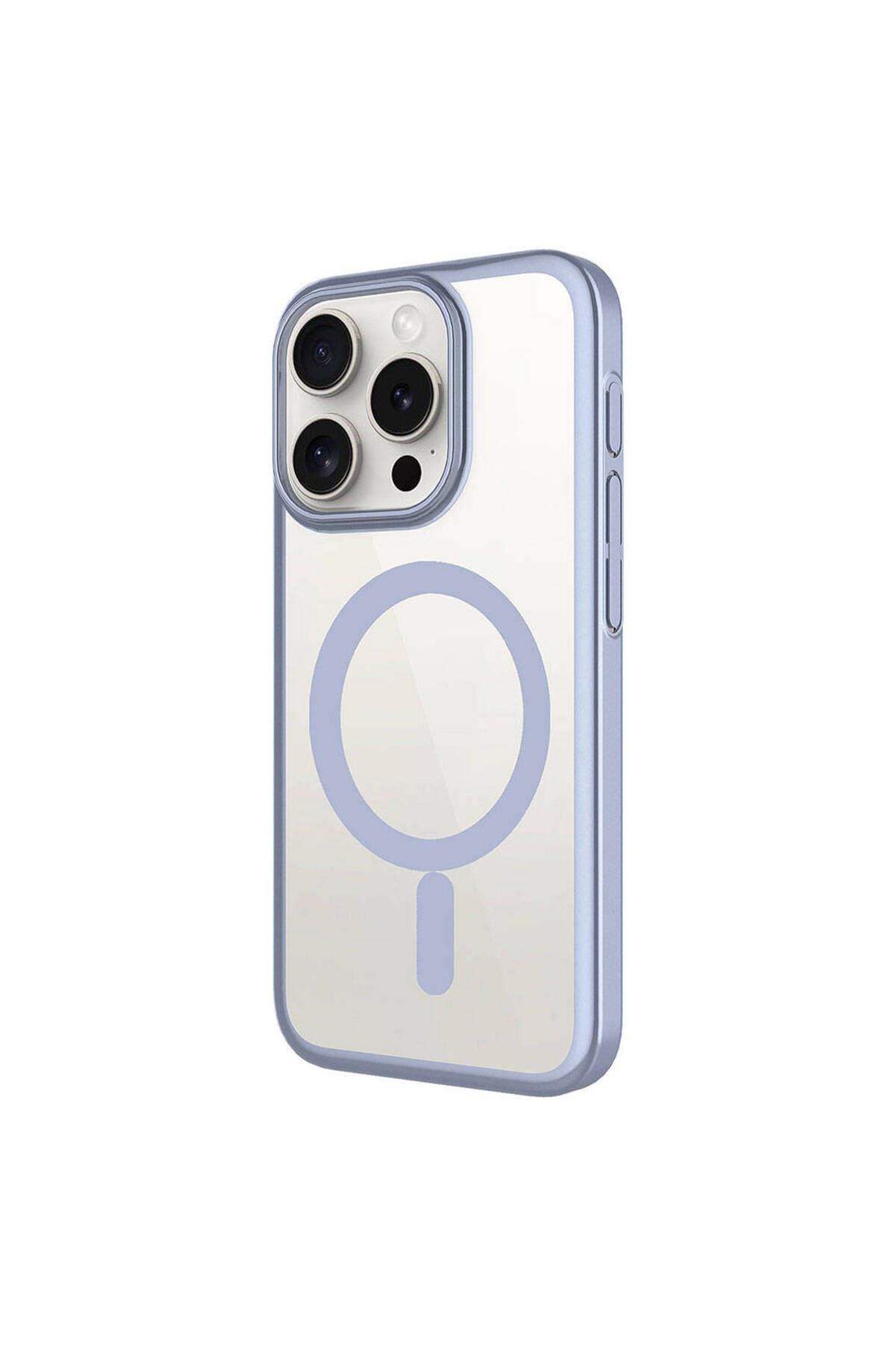iPhone 15 Pro Uyumlu Wireless Şarj Özellikli Sert PC Zore Mat Riksos Magsafe Kılıf-Gri iPhone 15 Pro Uyumlu Wireless Şarj Özellikli Sert PC Zore Mat Riksos Magsafe Kılıf-Gri