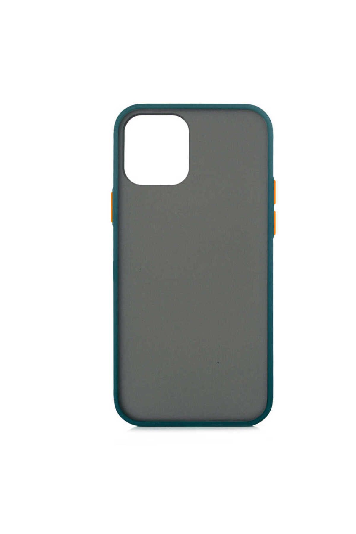 iPhone 12 Mini Uyumlu Zore Fri Silikon-Koyu Yeşil
