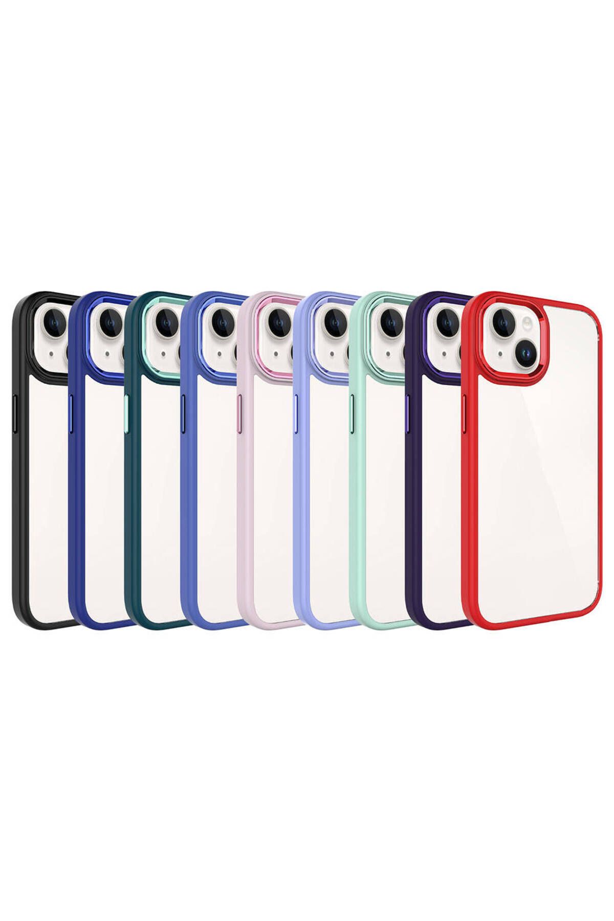 iPhone 15 Uyumlu Zore Krom Kılıf-Siyah