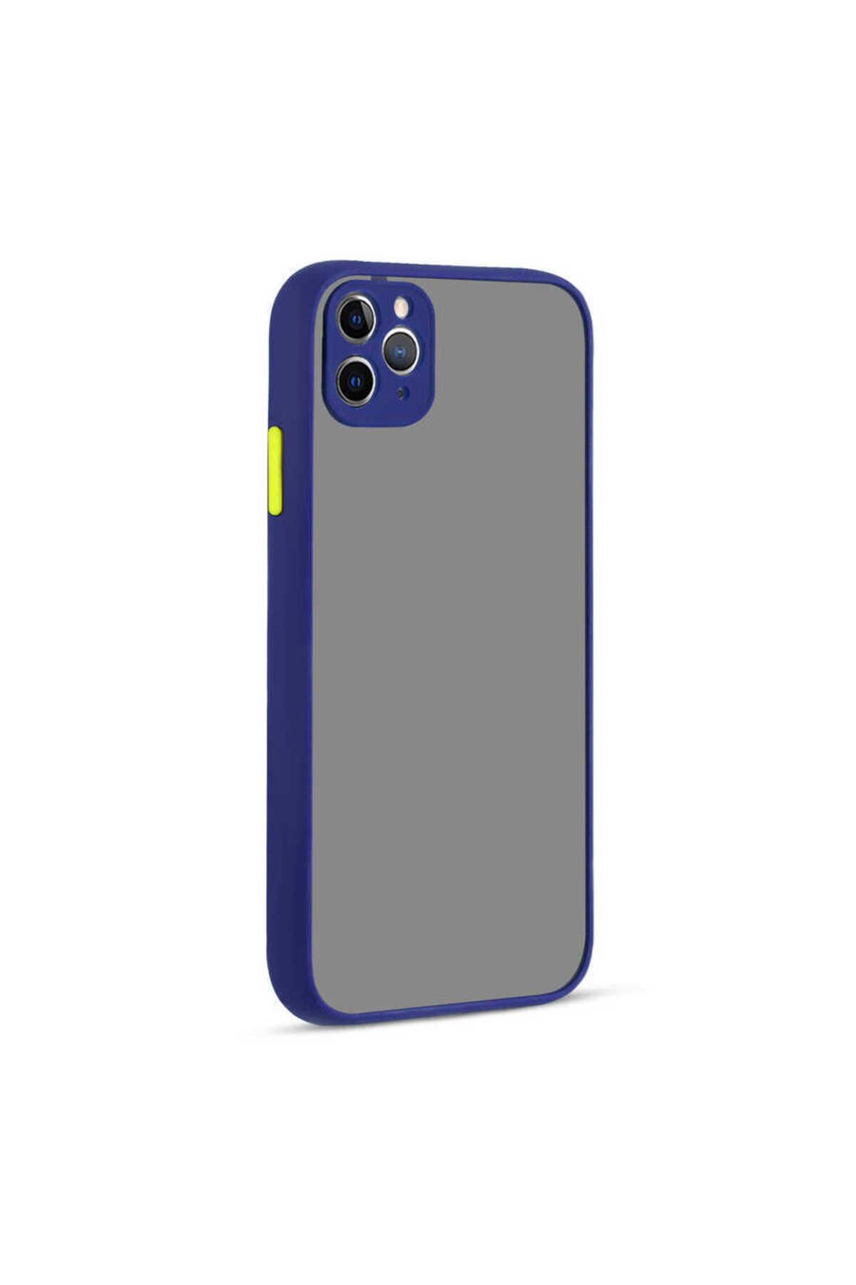 iPhone 11 Pro Max Uyumlu Zore Hux Kılıf-Lacivert